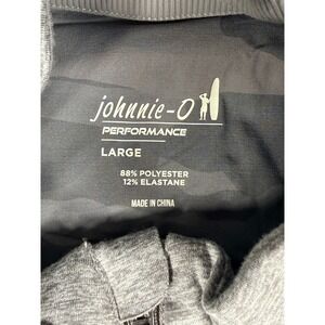 Johnnie-O Performance Mens Large Gray Quilted Camo Full Zip Hybrid Jacket